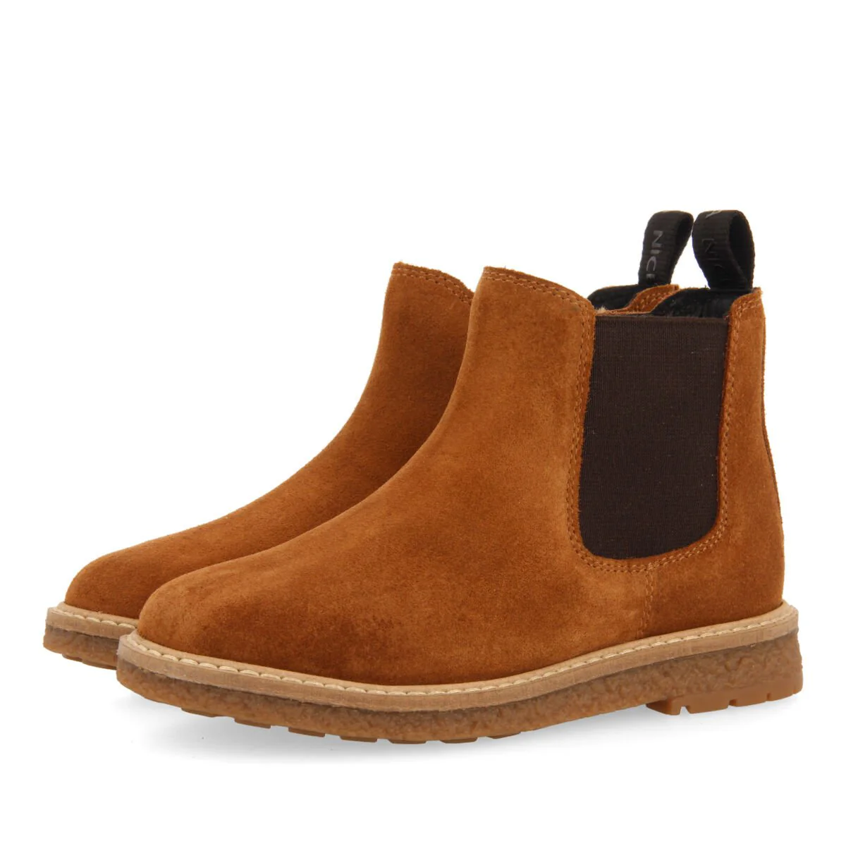 Mattsee children's tan leather chelsea boots - Image 4