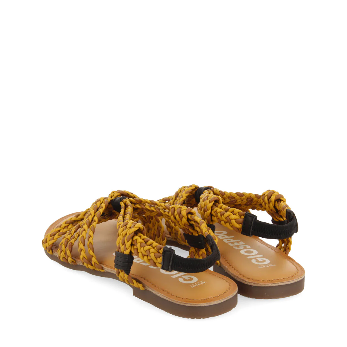 Matupa flat brown and mustard braided sandals - Image 4