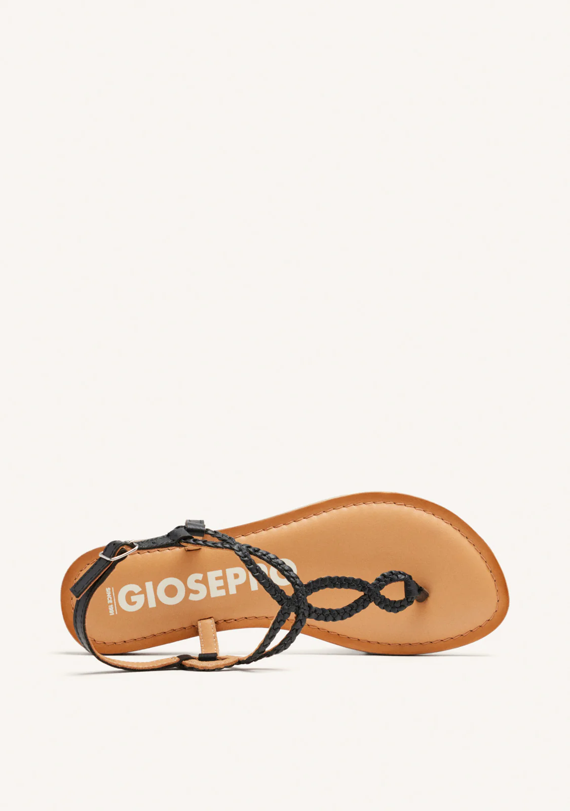 Merignas women's sandals with white braided straps
