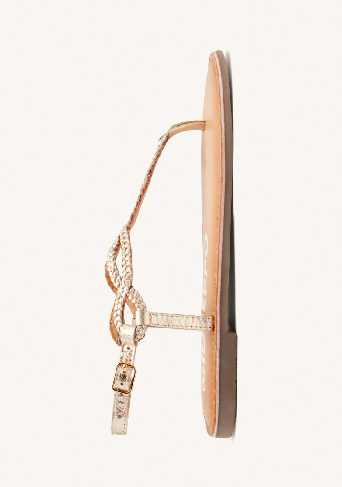 Merignas women's sandals with white braided straps - Image 3