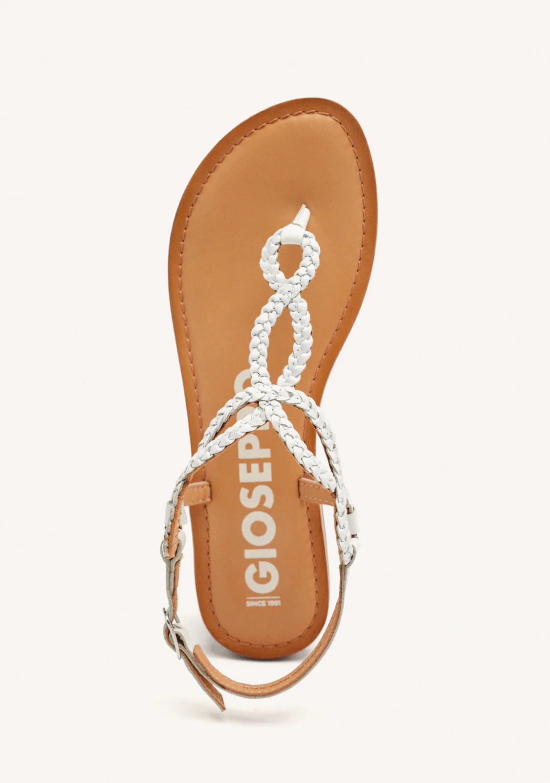 Merignas women's sandals with white braided straps - Image 4