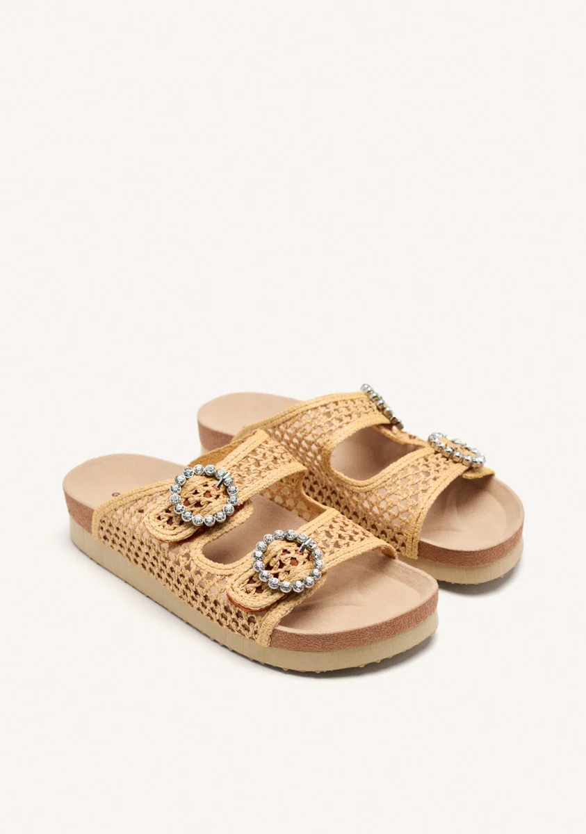 MESH AND RHINESTONE BUCKLE SANDALS PLAISTOW - Image 2