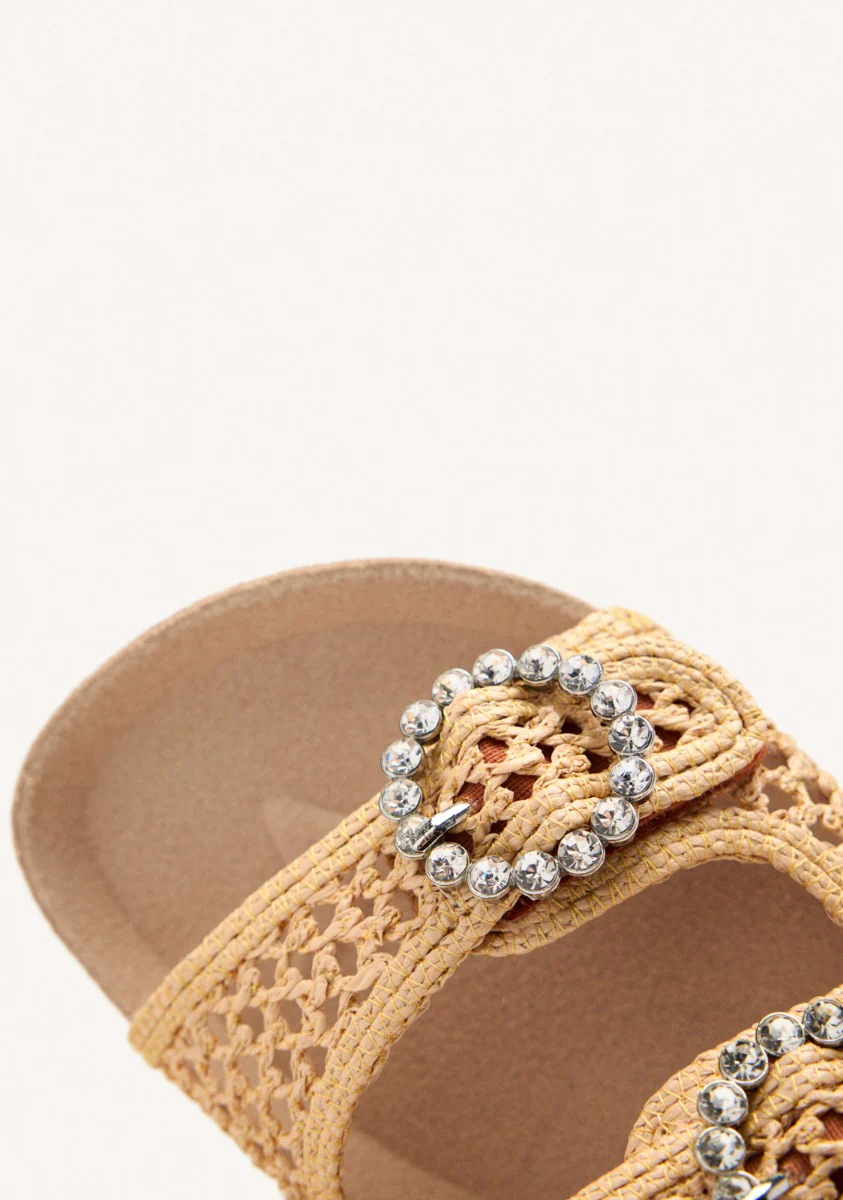 MESH AND RHINESTONE BUCKLE SANDALS PLAISTOW - Image 4