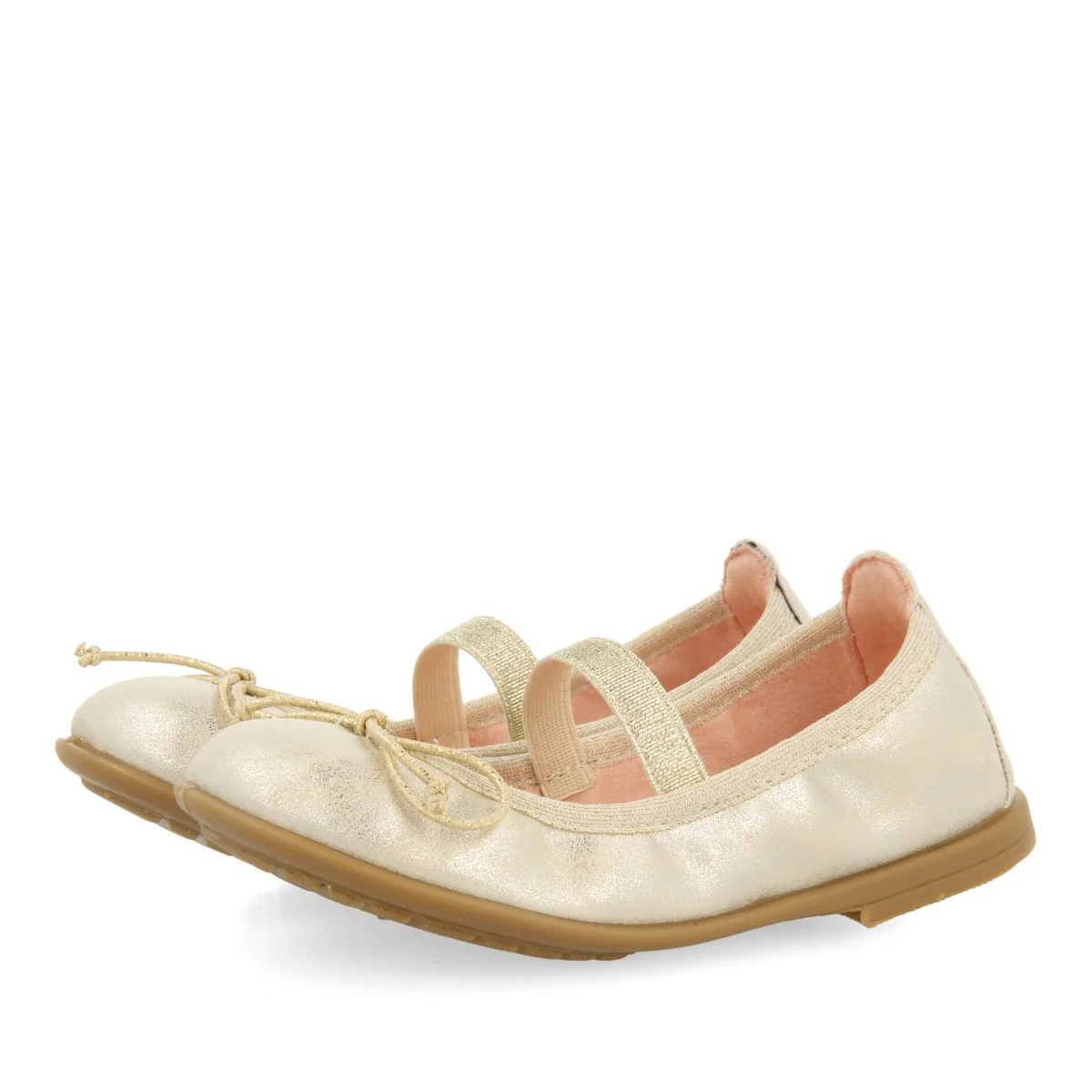 METALLIC BALLET FLATS WITH FANTASY FINISH AND ELASTIC STRAP FOR GIRLS AND BOYS REDRUTH - Image 2