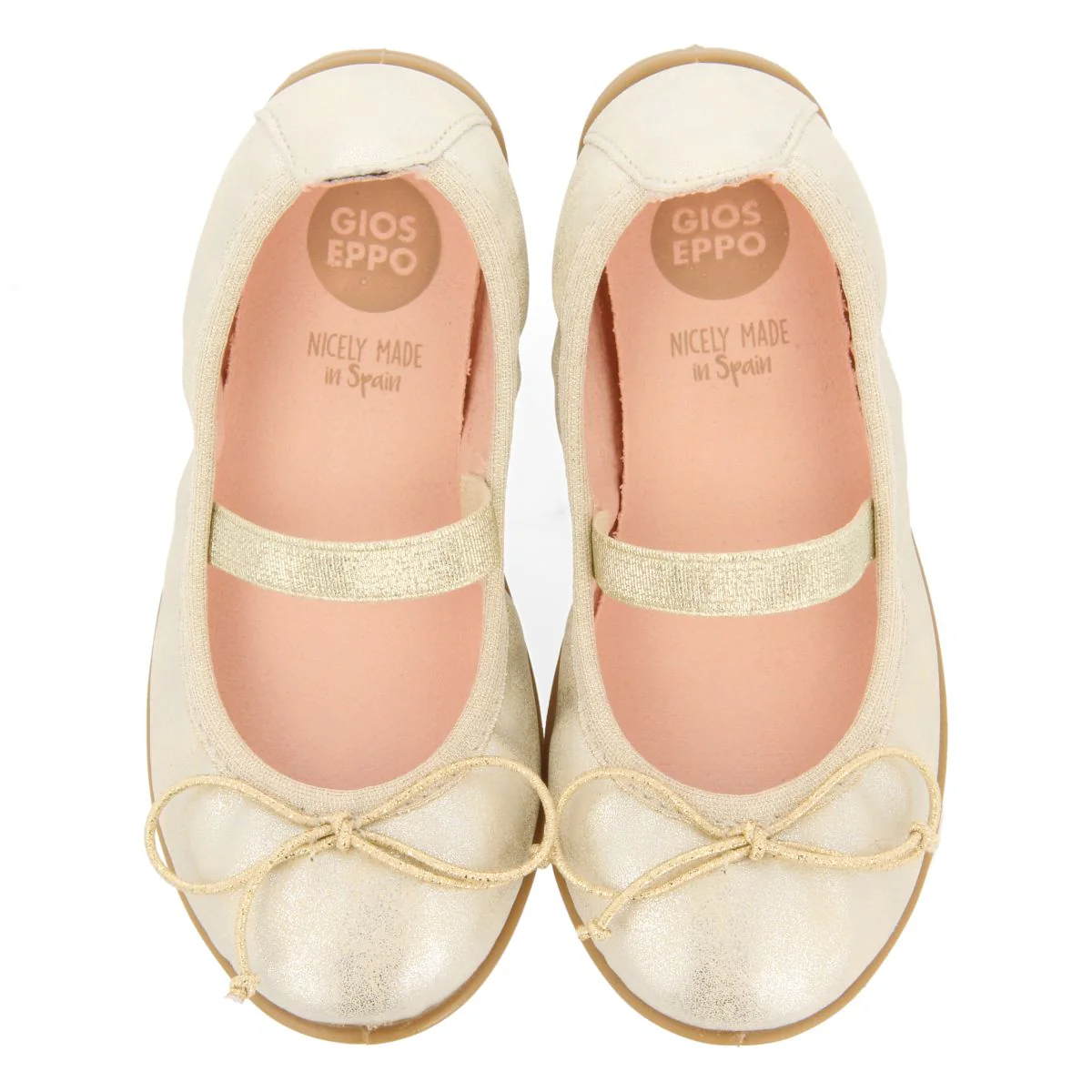METALLIC BALLET FLATS WITH FANTASY FINISH AND ELASTIC STRAP FOR GIRLS AND BOYS REDRUTH - Image 4