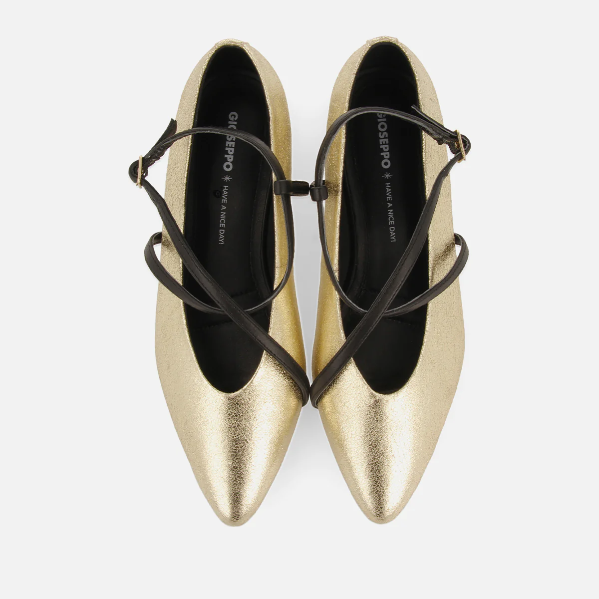METALLIC LEATHER BALLET FLATS TURKEVE - Image 5