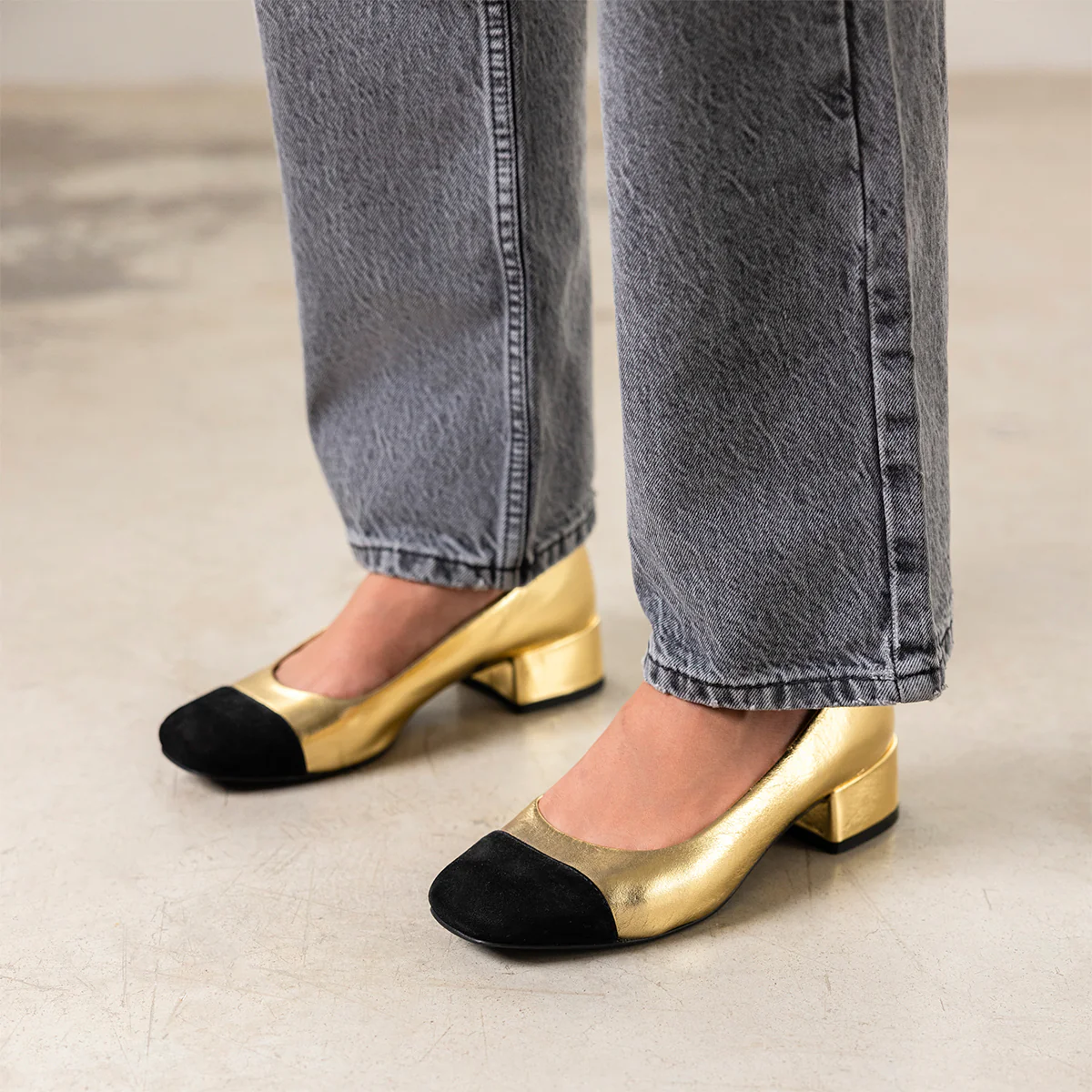 METALLIC LEATHER COURT SHOES AVDEROD - Image 2
