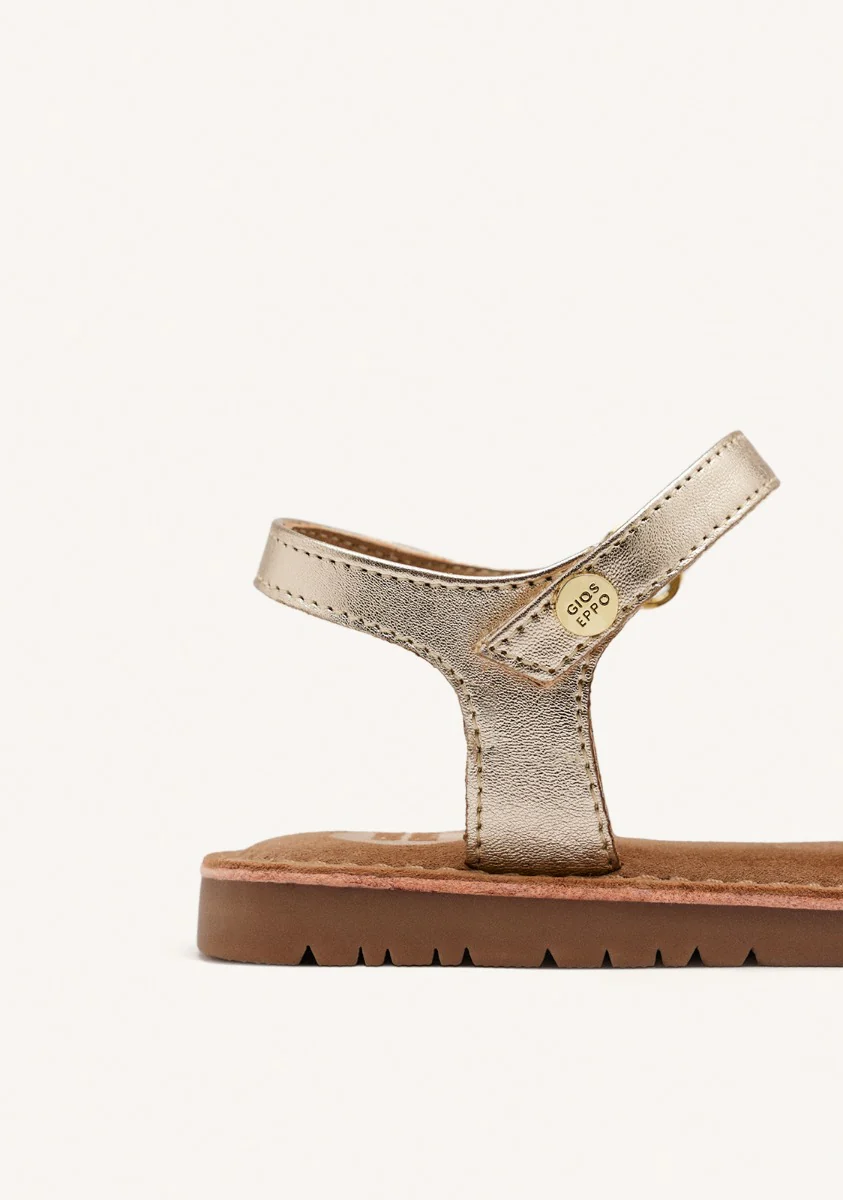 METALLIC LEATHER FLOWER SANDALS BUCHANAN - Image 3