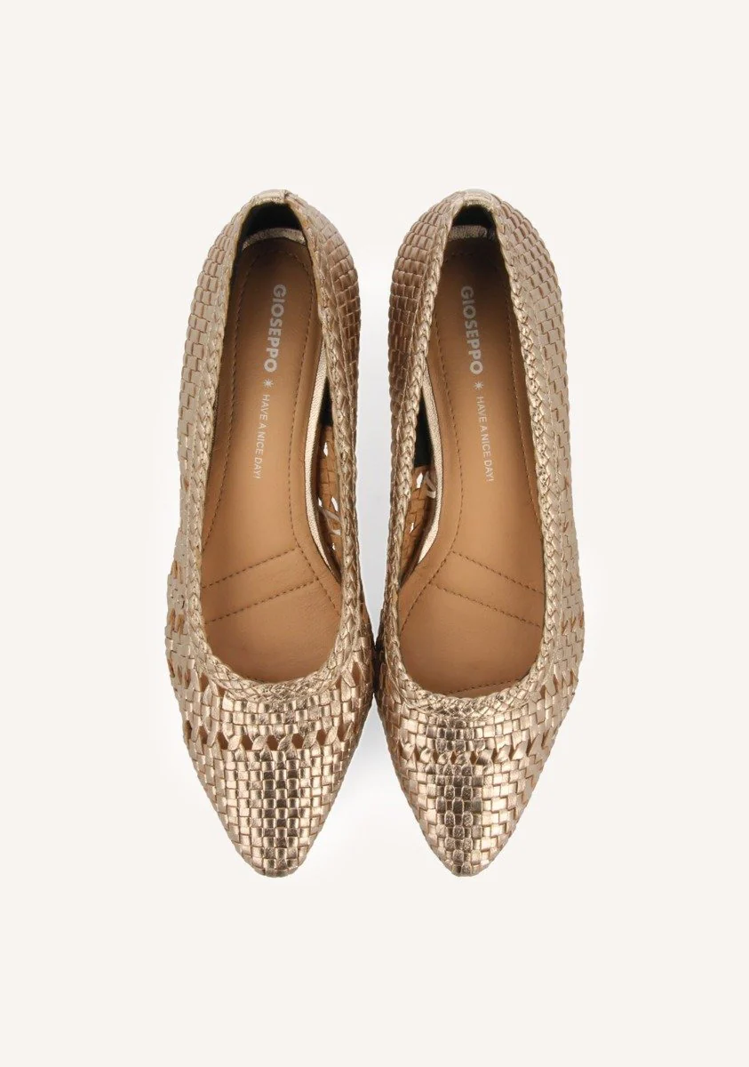 METALLIC STUDDED LEATHER COURT SHOES BY MAGLOD - Image 4