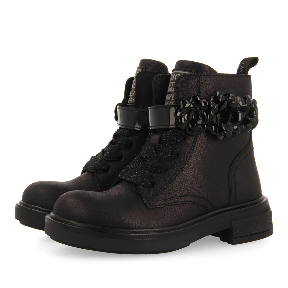 MILITARY STYLE LEATHER BOOTS WITH REMOVABLE AND REPLACEABLE STRAP. - Image 2