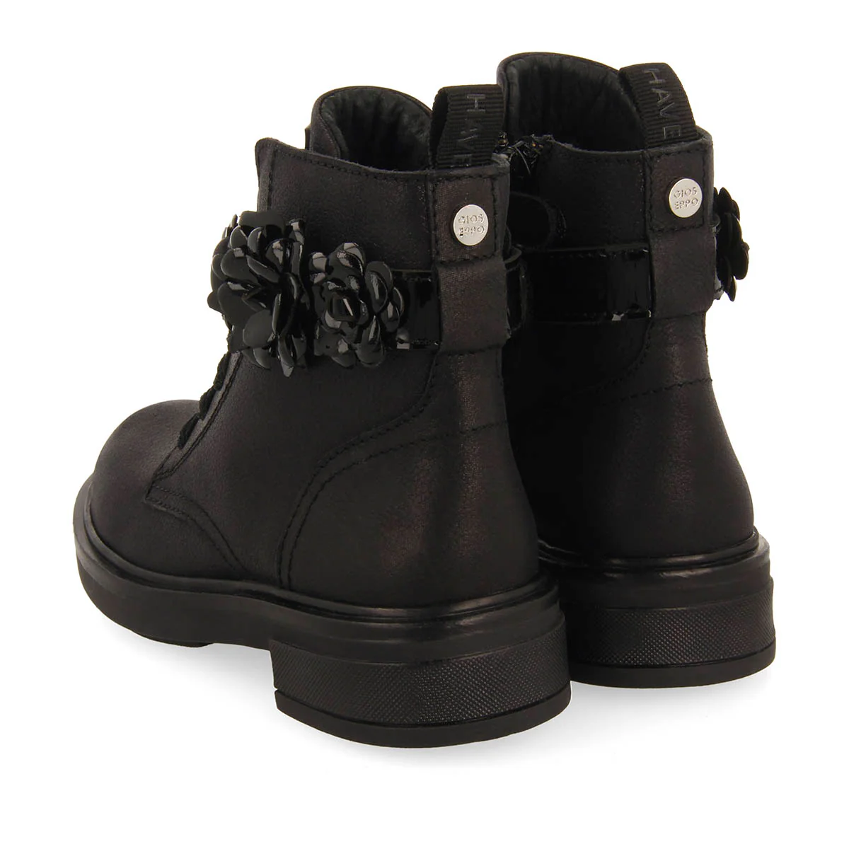 MILITARY STYLE LEATHER BOOTS WITH REMOVABLE AND REPLACEABLE STRAP. - Image 3