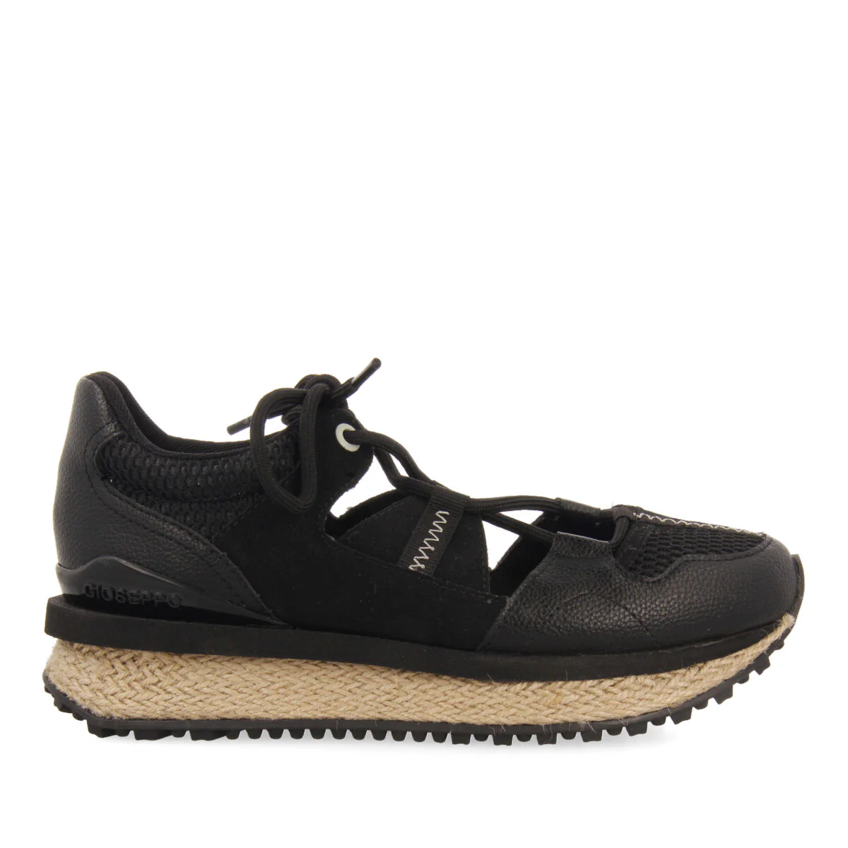 Milot women's semi-open black sneakers - Image 5