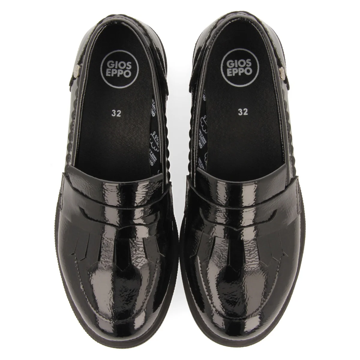 MOCCASIN SHOES WITH PATENT EFFECT AND MASK - Image 3