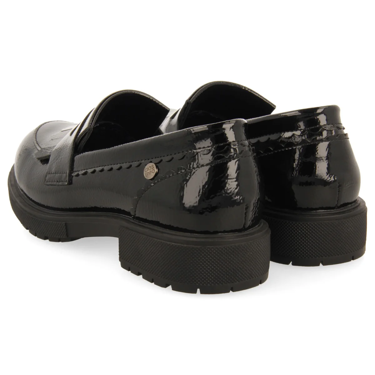 MOCCASIN SHOES WITH PATENT EFFECT AND MASK - Image 4