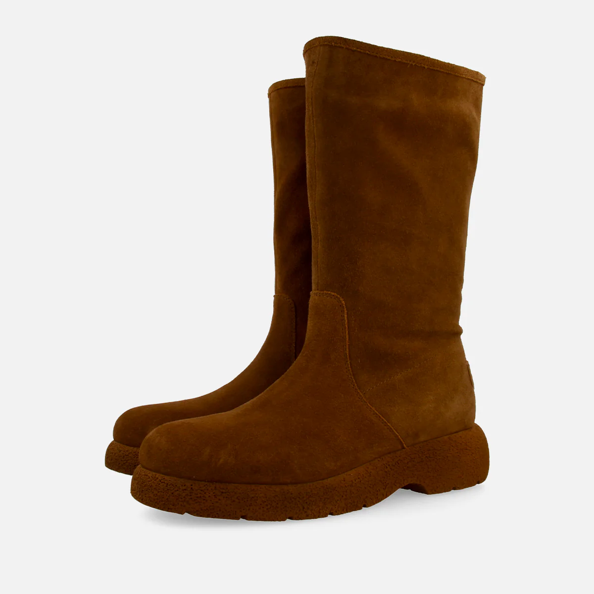 MULTI-POSITION LEATHER SUEDE BOOTS WITH FUR KOSSEN - Image 3