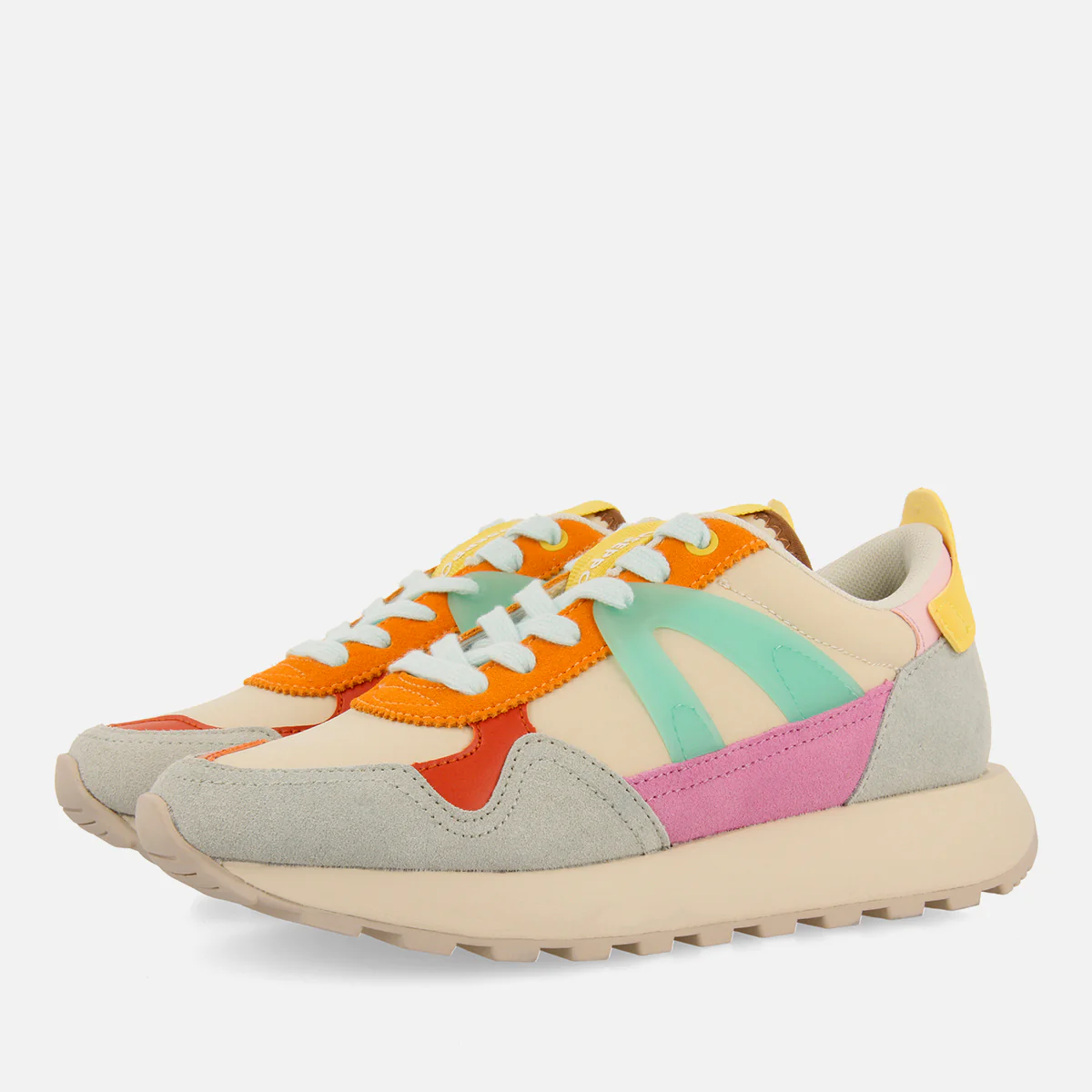 MULTICOLOUR LEATHER SNEAKERS VESTAL - Image 2