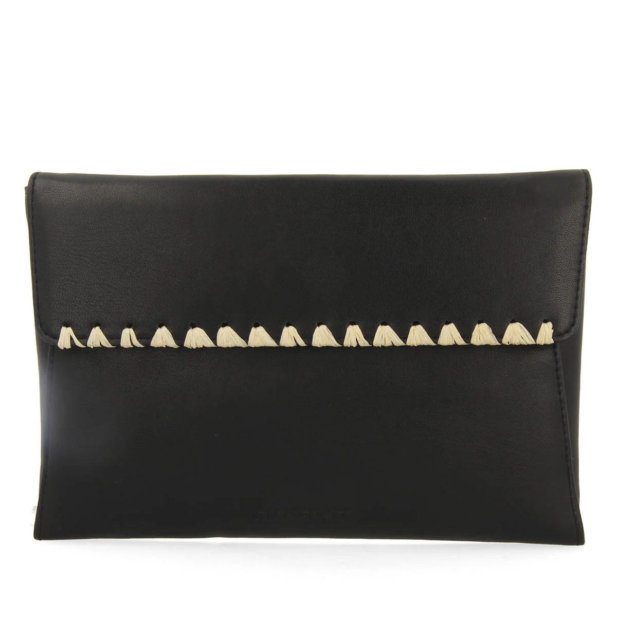 Nanuque women's black clutch bag