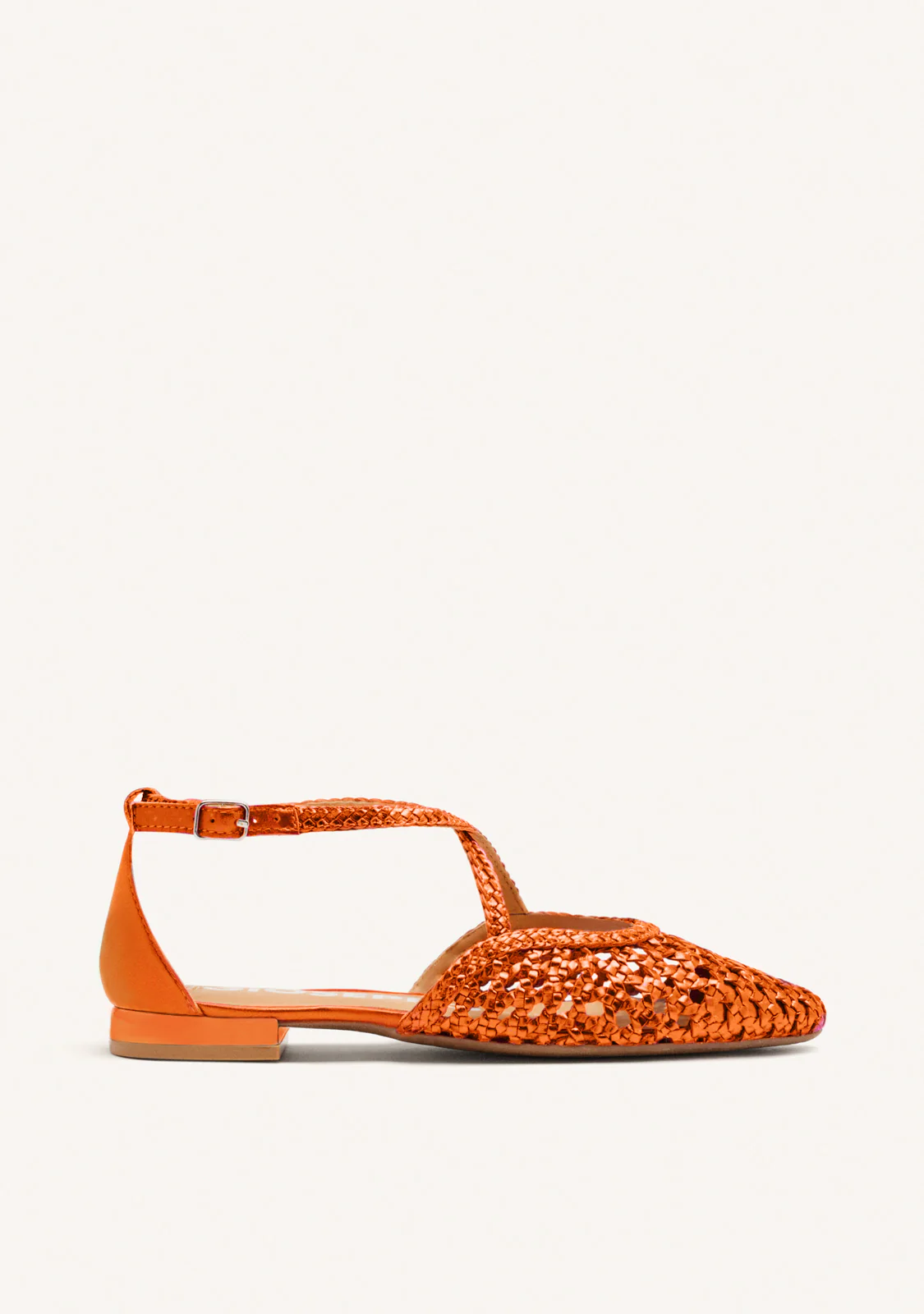 BRAIDED LEATHER BALLET FLATS LESKOVIC