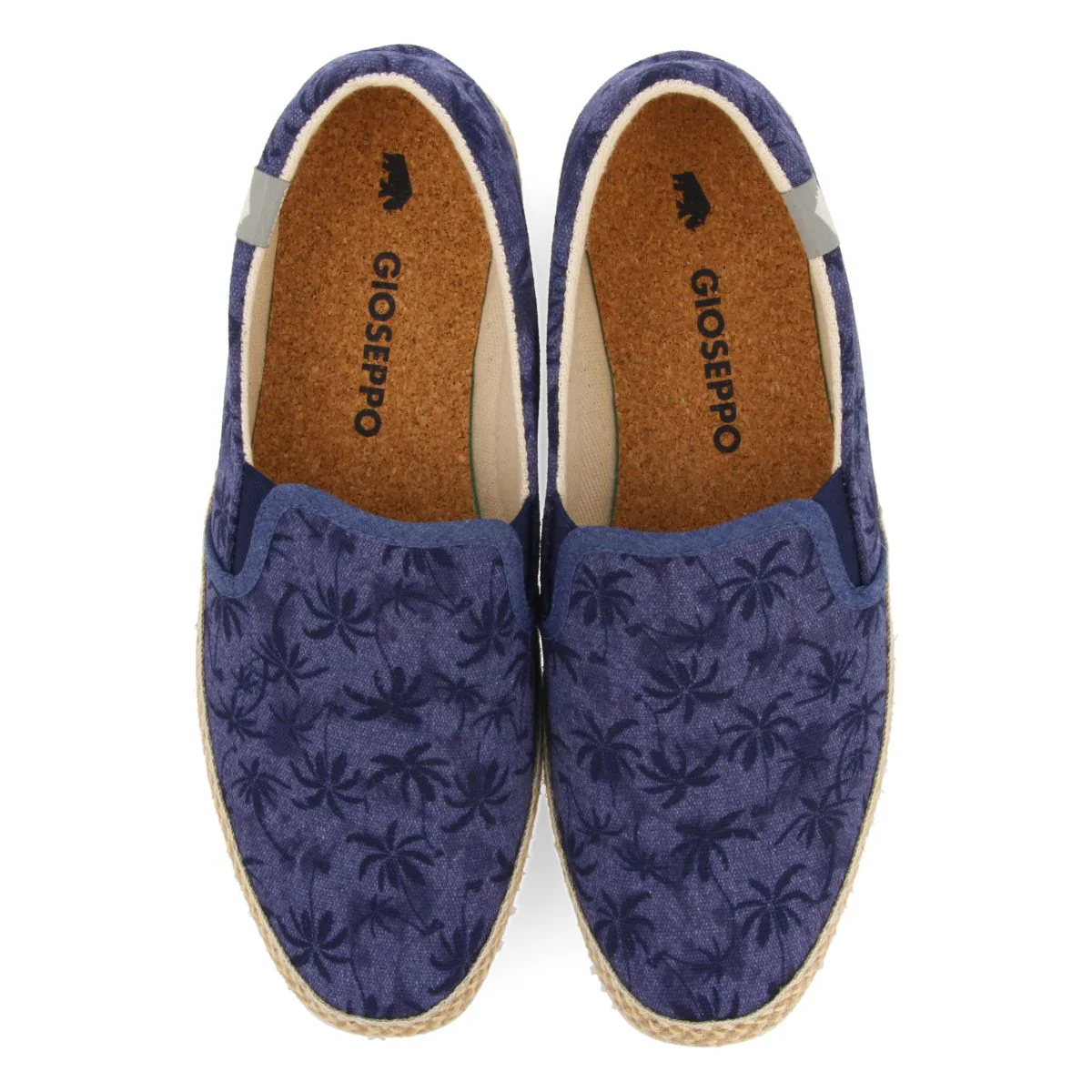 NAVY BLUE ESPADRILLES WITH PALM TREE PRINT AND RECYCLED COTTON FOR MEN SORTINO - Image 4