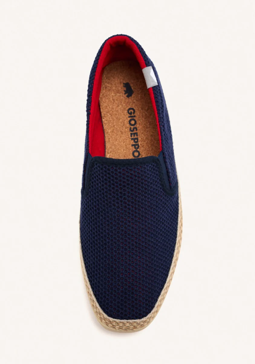 NAVY BLUE MESH ESPADRILLES WITH RECYCLED COTTON FOR MEN YACOLT - Image 3