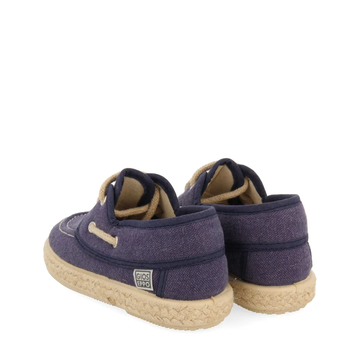 NAVY BLUE NAUTICAL STYLE ESPADRILLES WITH JUTE DETAILS FOR BOYS AND GIRLS ELLENTON - Image 3
