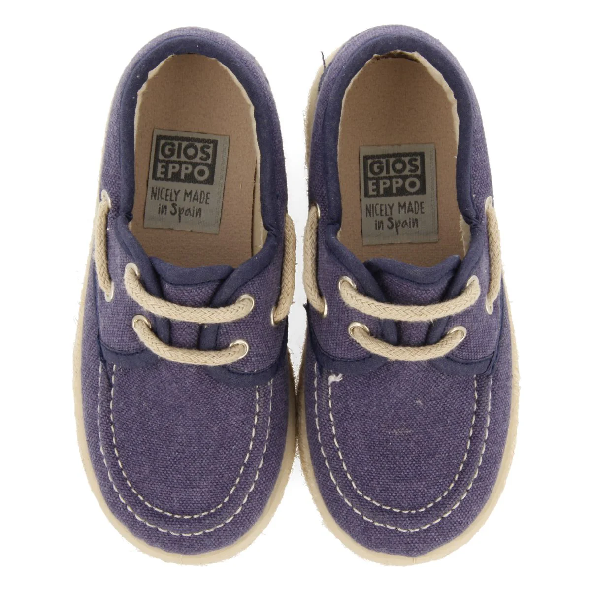NAVY BLUE NAUTICAL STYLE ESPADRILLES WITH JUTE DETAILS FOR BOYS AND GIRLS ELLENTON - Image 4