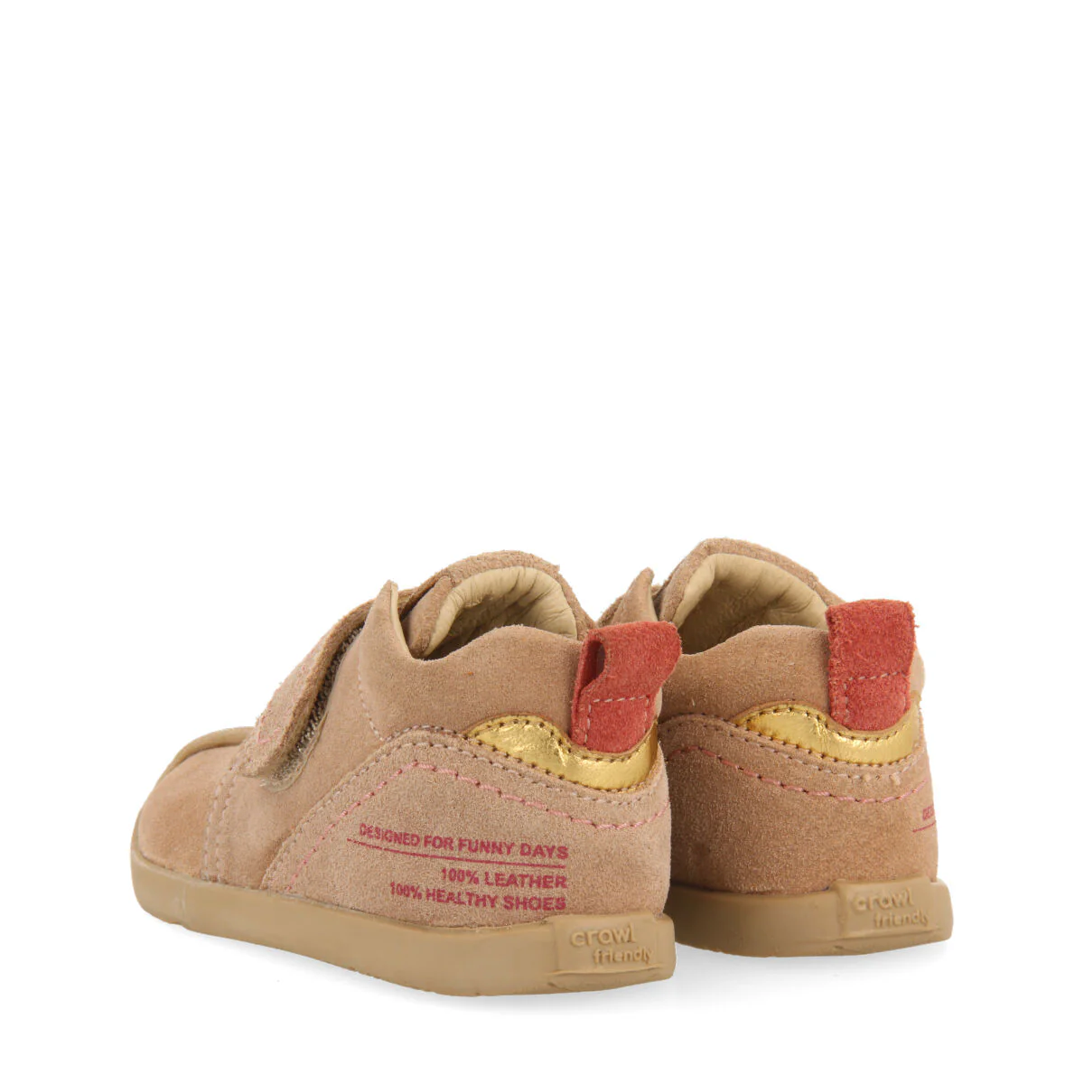 Nethy my first gioseppo babies' pink split-suede ankle boots - Image 4