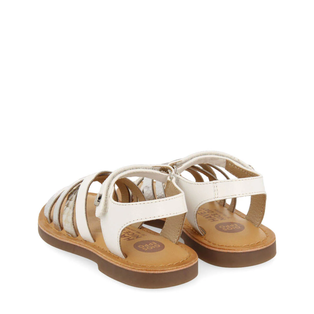 Nouhant girls sandals with white straps - Image 4