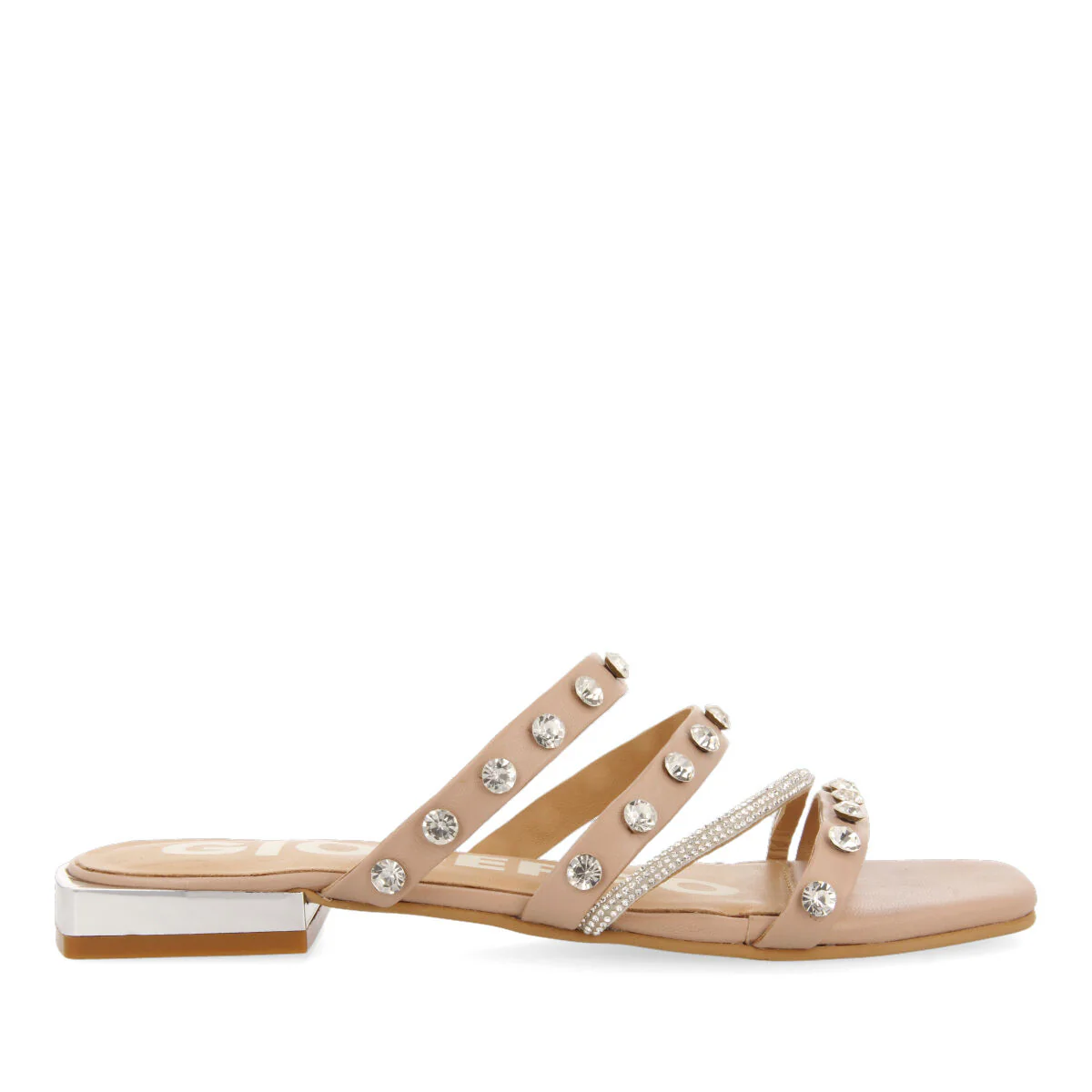 NUDE COLOR SANDALS WITH STRAPS FOR WOMAN BRISBANE