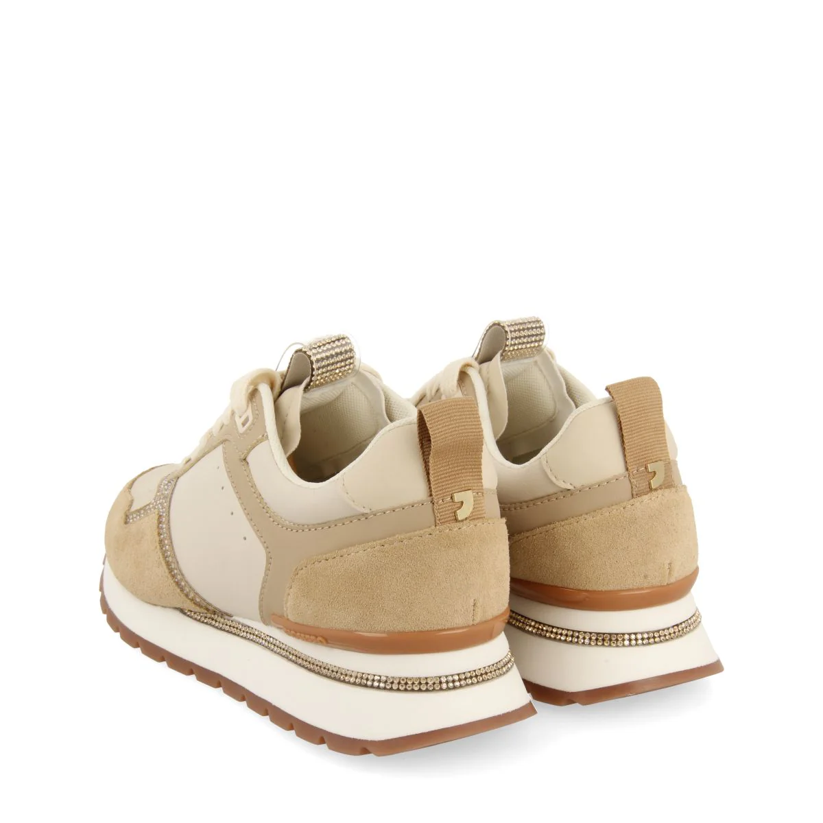 NUDE SNEAKERS WITH RHINESTONE DETAIL FOR WOMEN ISPICA - Image 4