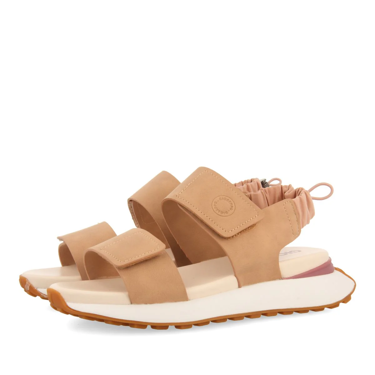 NUDE SPORTS SANDALS WITH ELASTIC RUCHED BACK DETAIL FOR WOMEN FRATAR - Image 2