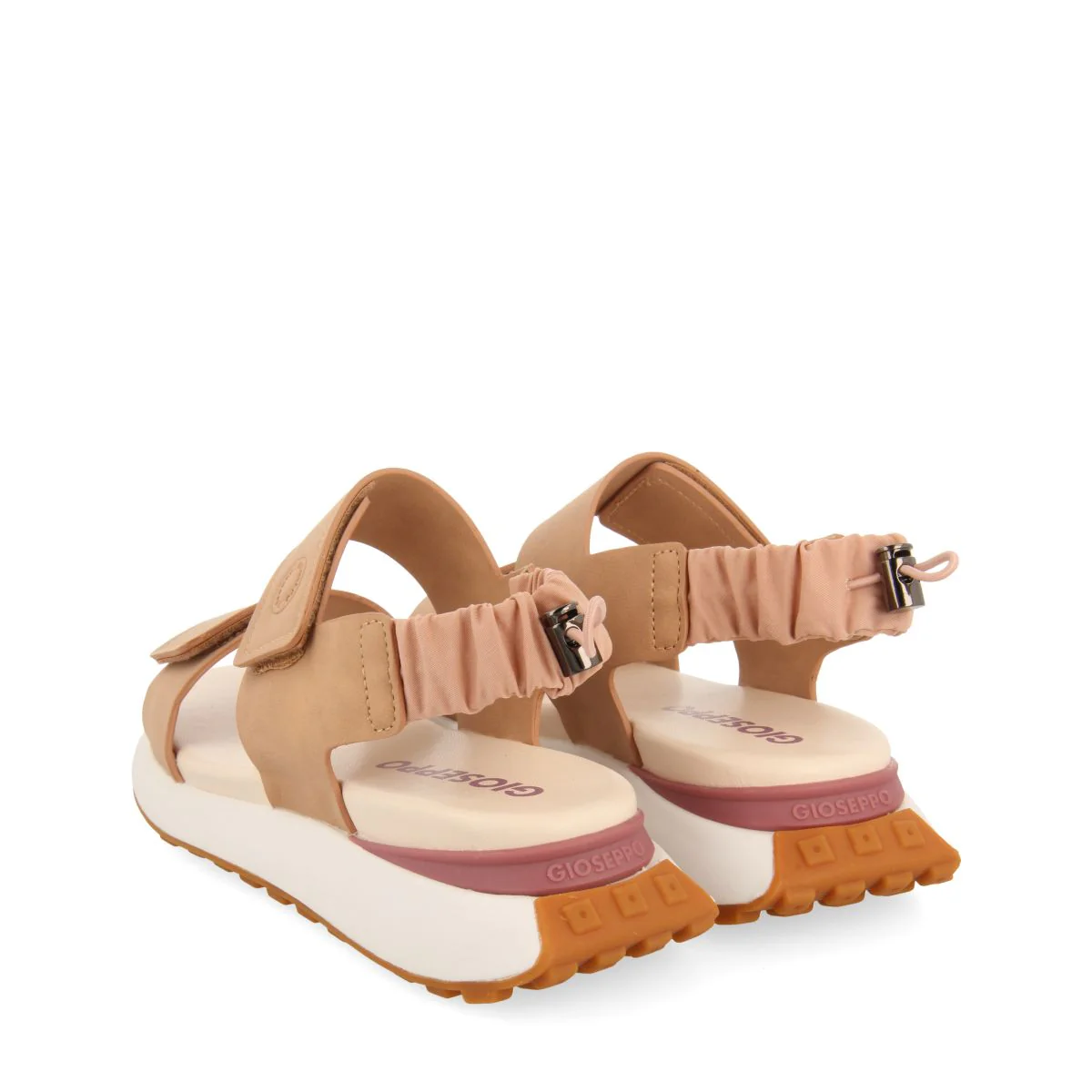 NUDE SPORTS SANDALS WITH ELASTIC RUCHED BACK DETAIL FOR WOMEN FRATAR - Image 3