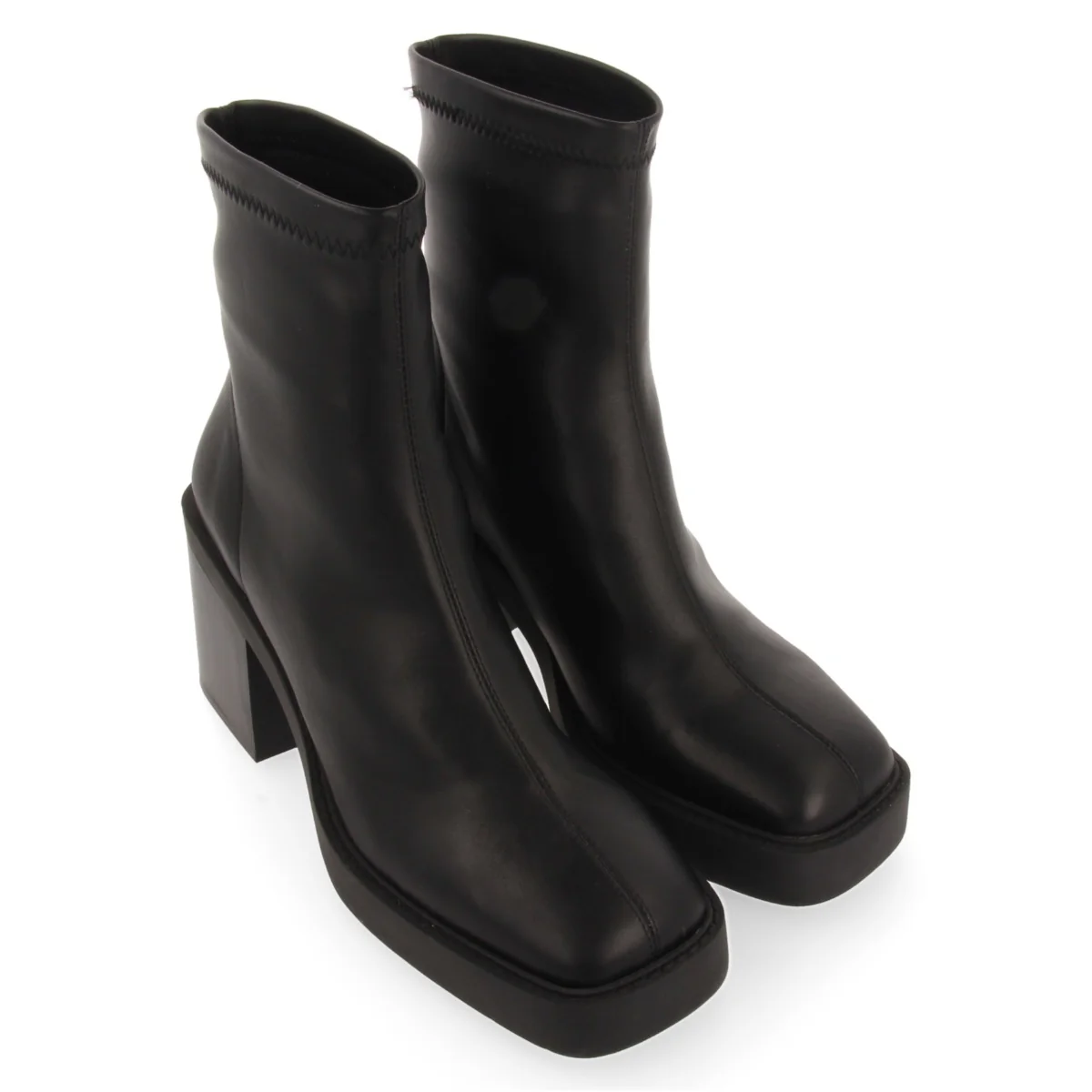 Nyelv women's stretchy black platform boots - Image 5