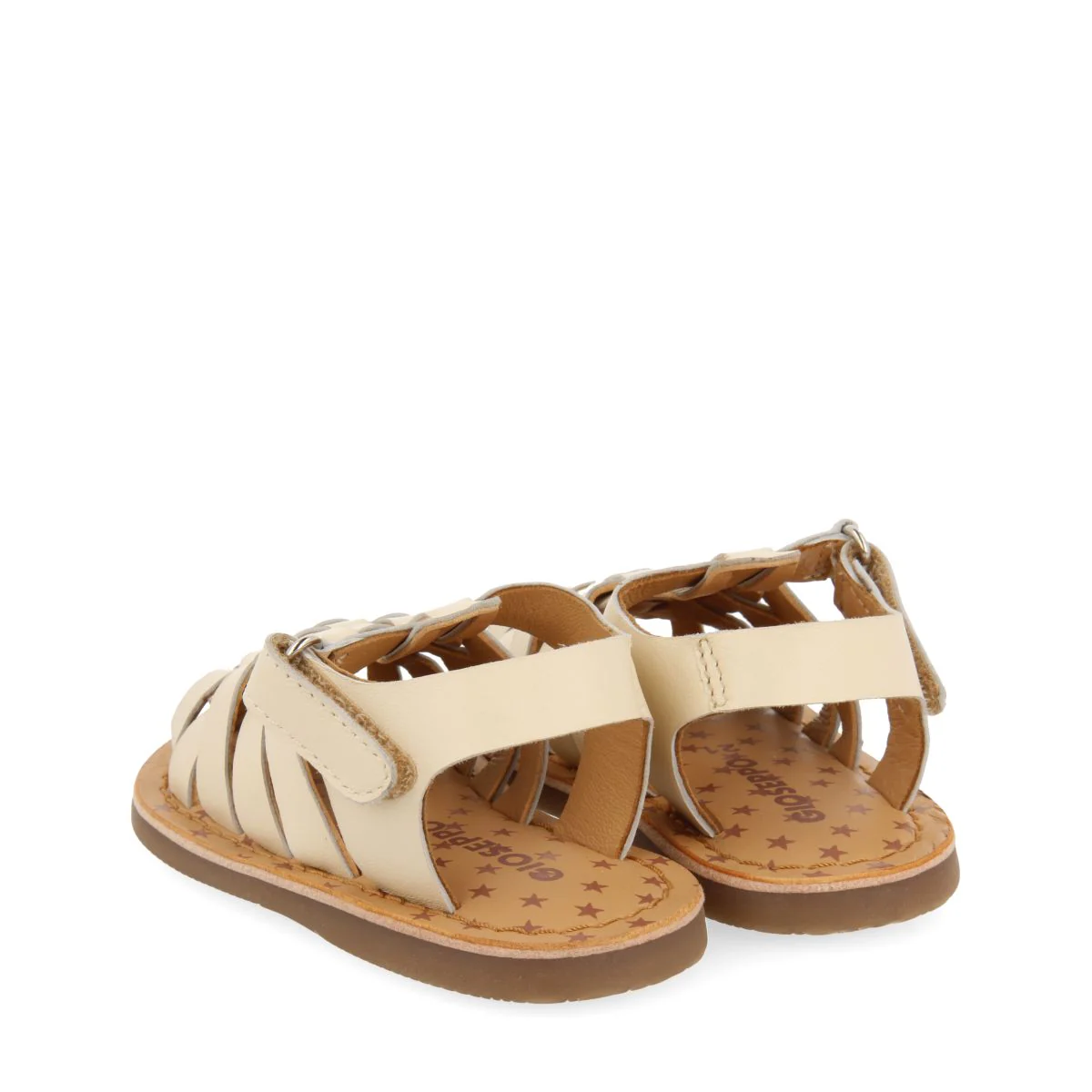 OFF-WHITE LEATHER BABY CRAB-STYLE SANDALS HARRAH - Image 3