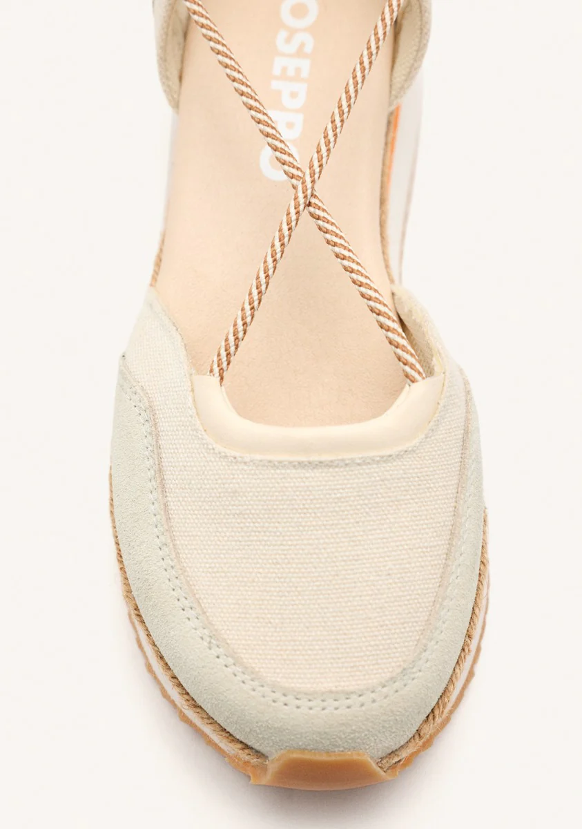 OPEN LEATHER PLATFORM RAFFIA SNEAKERS CHITTENDEN - Image 3