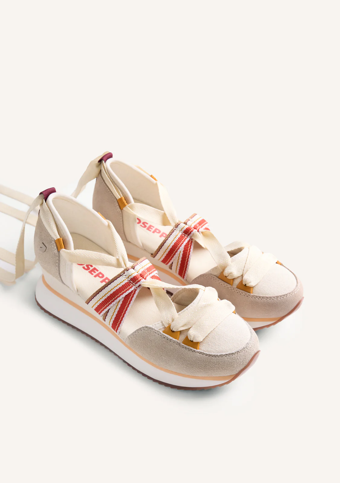 OPEN LEATHER WEDGE SNEAKERS MERTI - Image 2