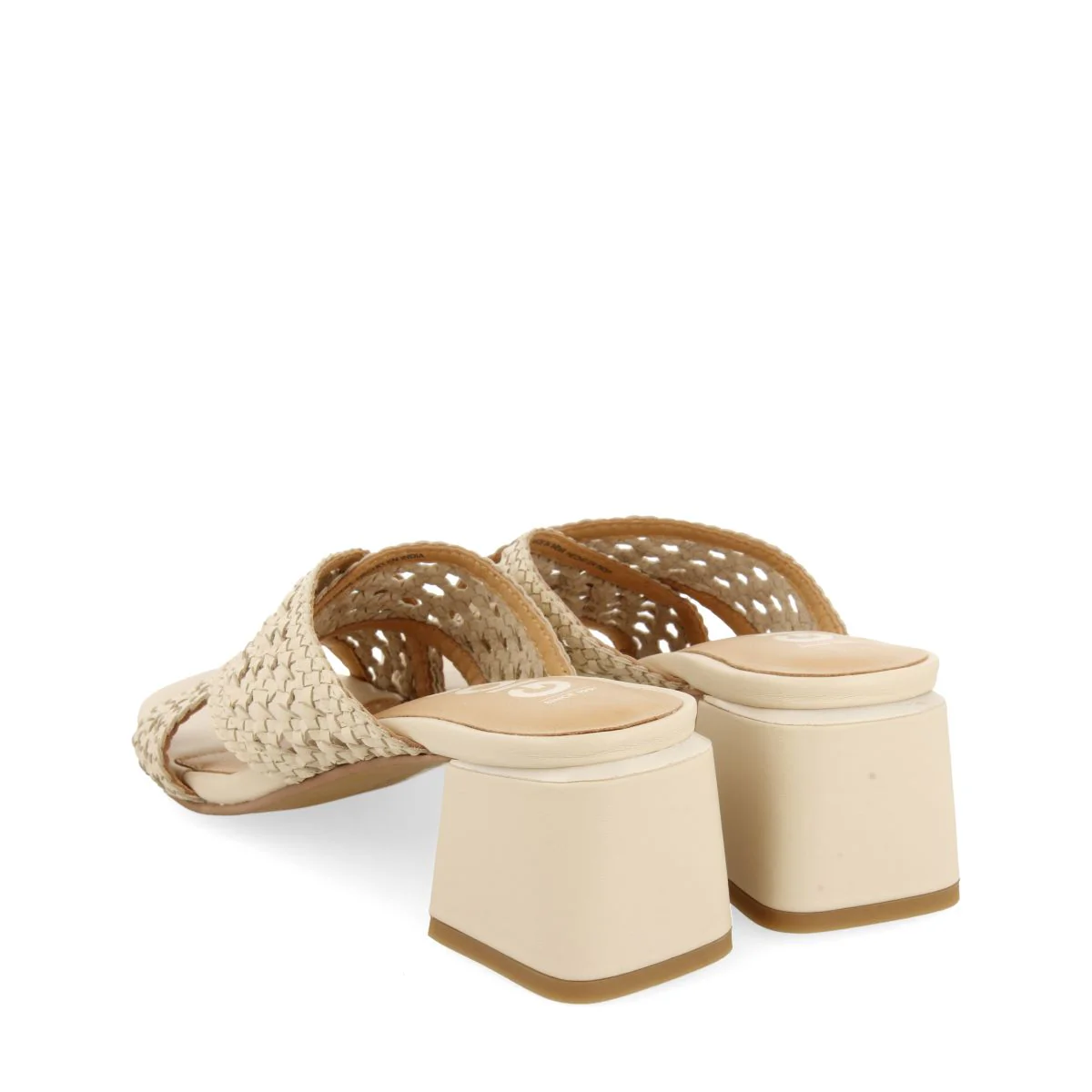 OPEN-TOE OFF-WHITE SANDALS WITH BRAIDED DETAILS FOR WOMEN CLARCONA - Image 4