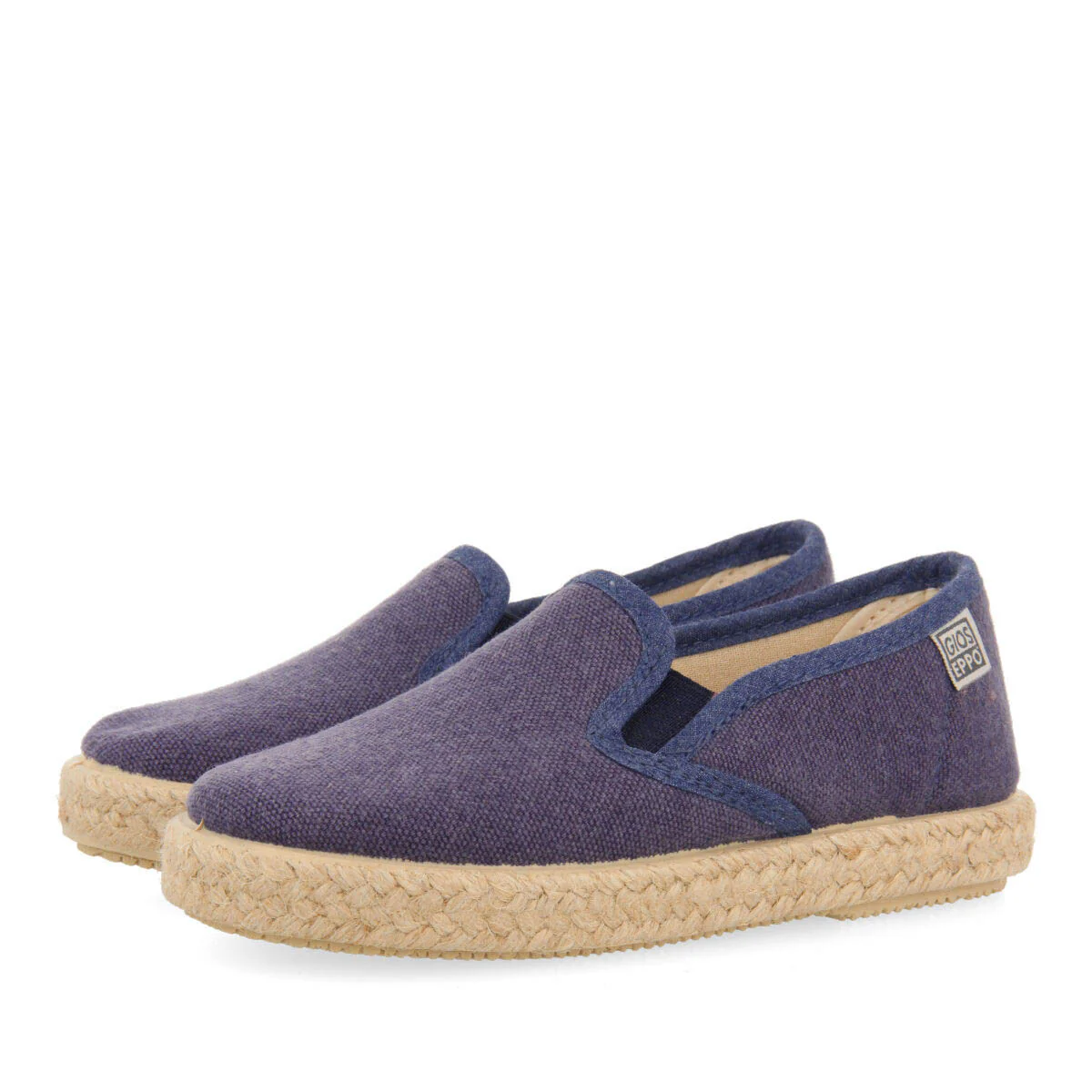 Orizaba babies navy blue espadrilles with side elastics - Image 2