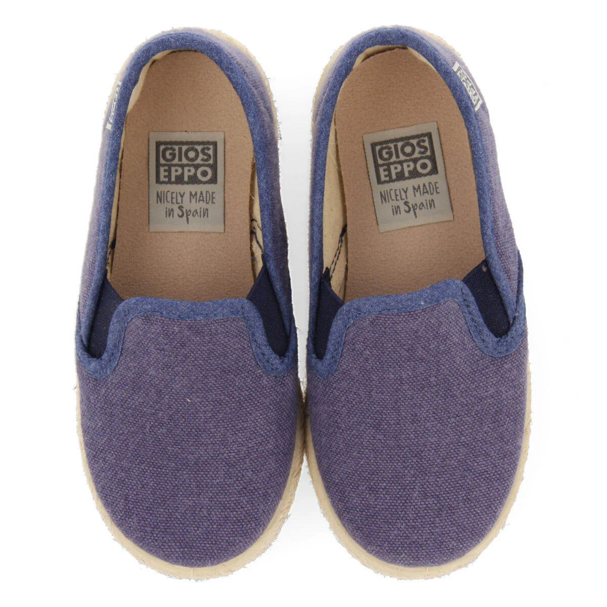 Orizaba babies navy blue espadrilles with side elastics - Image 3