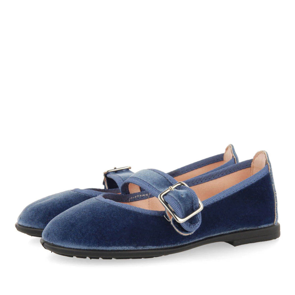 Ossiach girls' blue velvet mary janes - Image 2