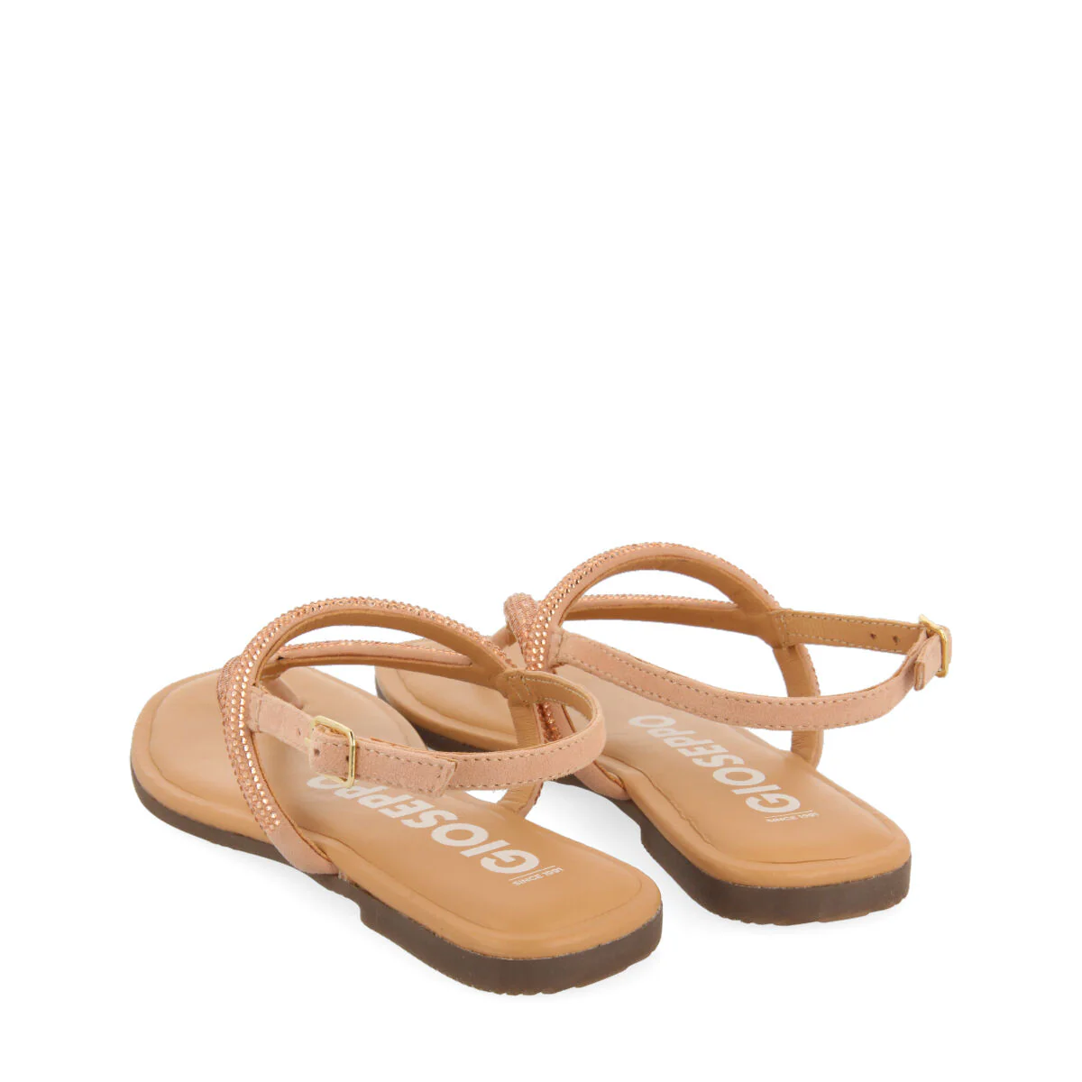 Otlak women's rose gold sandals with crystal straps - Image 4