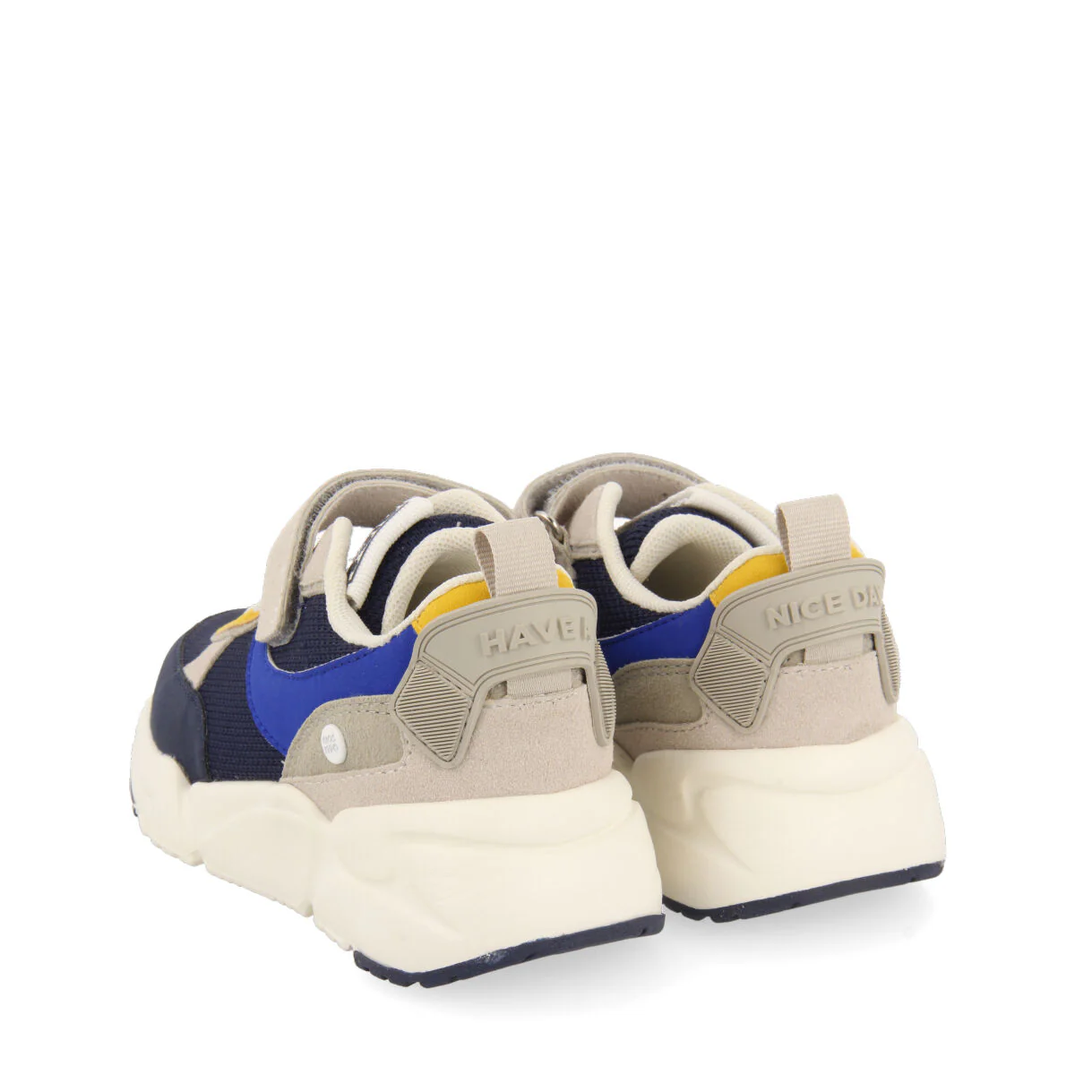 Ouanne boys navy blue sneakers with light and flexible chunky soles - Image 4