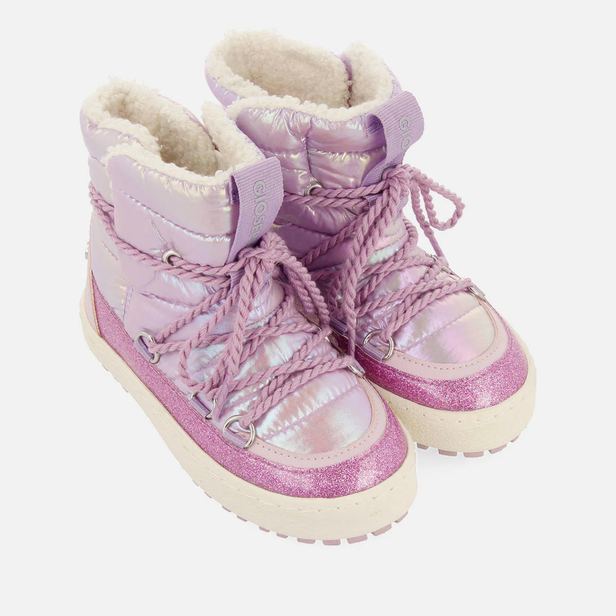 PADDED METALLIC SATIN APRÈS-SKI STYLE BOOTS - Image 4