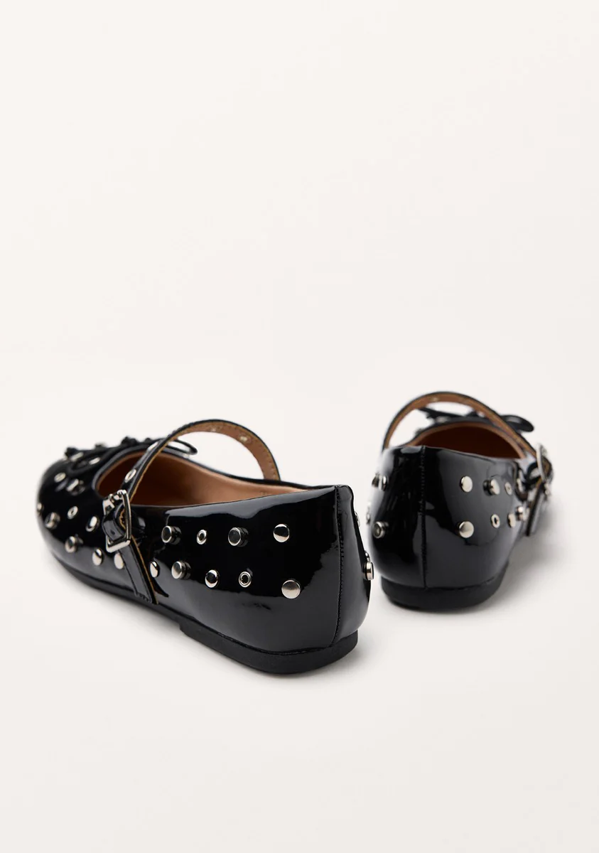 PATENT LEATHER EFFECT BALLET FLATS OAKFIELD - Image 5