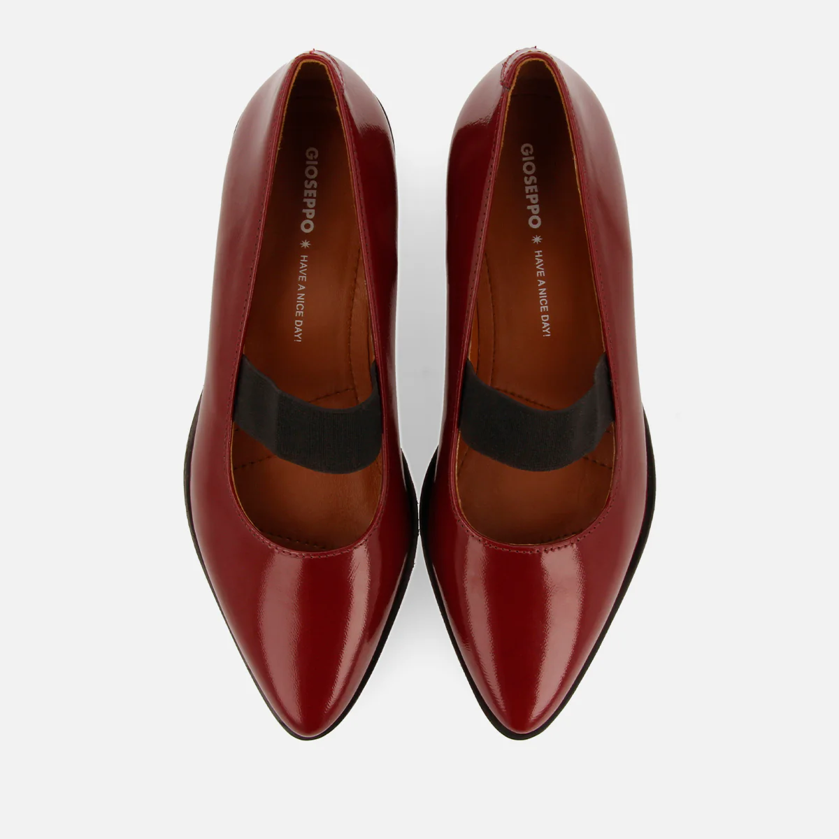 PATENT LEATHER EFFECT BALLET FLATS WITH TRACK SOLE DOBSINA - Image 5