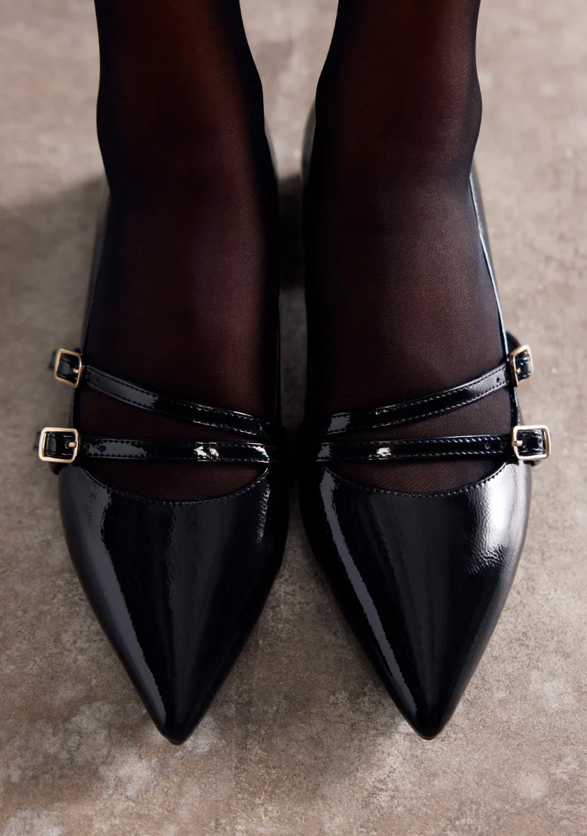 PATENT LEATHER EFFECT MARY-JANES LUCAN - Image 6