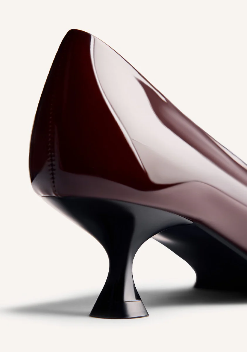 PATENT EFFECT KITTEN HEELED SHOES MAZEPPA - Image 4