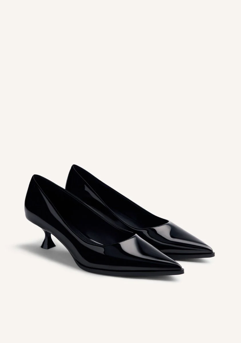 PATENT EFFECT KITTEN HEELED SHOES MAZEPPA - Image 2