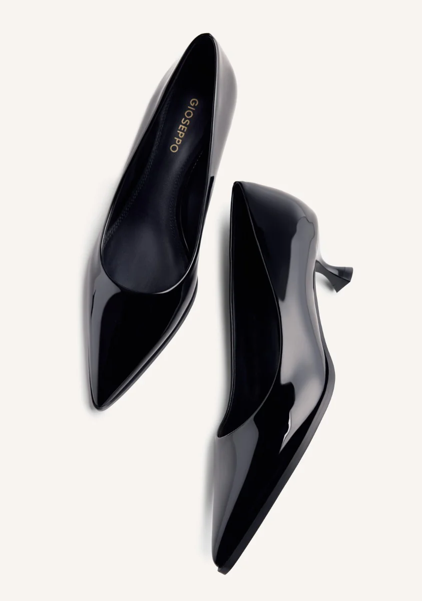 PATENT EFFECT KITTEN HEELED SHOES MAZEPPA - Image 3