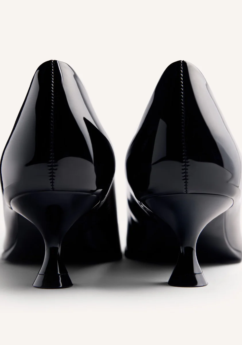 PATENT EFFECT KITTEN HEELED SHOES MAZEPPA - Image 4